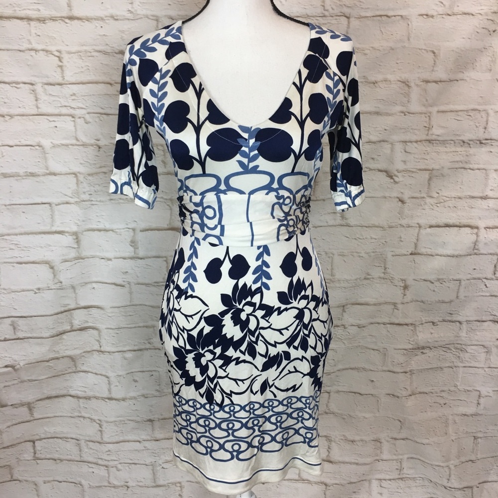 Yigal Azrouel White Blue Dress size XS-S